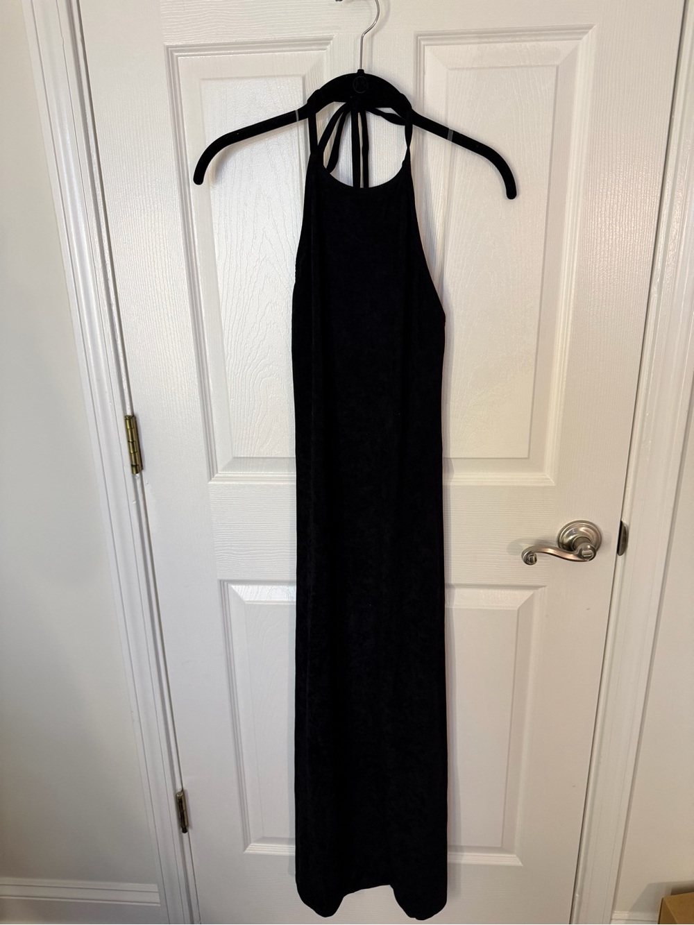 James Perse Black Halter Maxi Dress